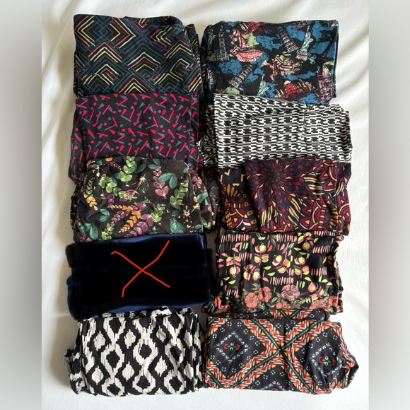 Colorful Patterned Leggings Set - Picture 2 of 2